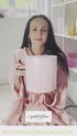 8" E+30 White Alchemy Gold, Rose Quartz, Pink Ocean Gold Alchemy™ Crystal Tones Singing Bowl